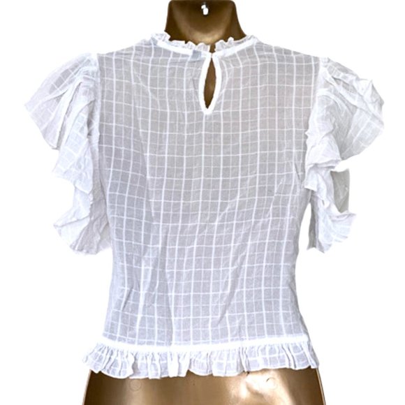 Zara White Fancy Top - Picture 2 of 11